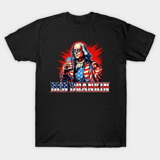 Funny 4th of July Ben Drankin Patriotic T-Shirt